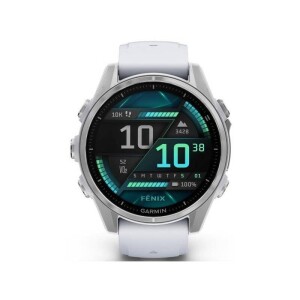 Product detail of Garmin fenix 8 43 mm AMOLED - Silver / Whitestone Silicone Band (010-02903-00)