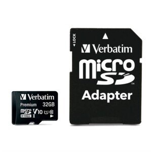 Product detail of Verbatim Premium micro SDHC 32GB Class 10 (90R/10W) + adapter (44083)