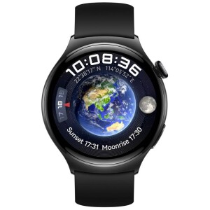 Product detail of Huawei Watch 4 (Sport) - Black Stainless Steel Case + Black Fluoroelastomer Strap (55020AMN)