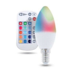 Product detail of Forever svíčka, E14 RGB 5W s dálkovým ovládáním (RTV003565)