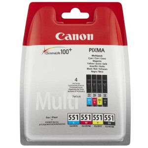 Product detail of Canon CLI-551, 4x 7ml, CMYK (6509B009)