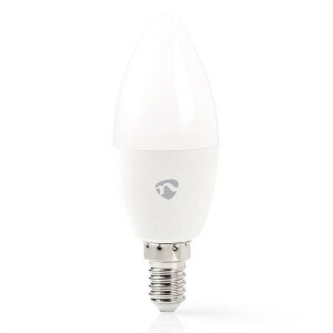 Product detail of Nedis svíčka, Wi-Fi, 4.5W, 350lm, E14, barevná/teplá bílá (WIFILC11WTE14)