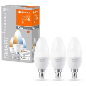 Product detail of LEDVANCE SMART+ WiFi Candle Tunable White 5W E14 3ks (4058075485914)