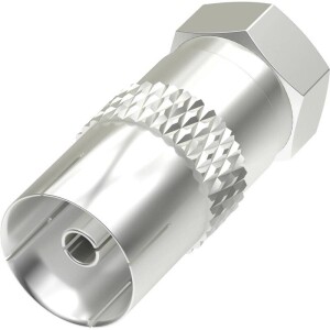 Product detail of Hama F-vidlice/ koax zásuvka (205222) stříbrná