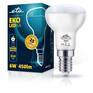Product detail of ETA EKO LEDka reflektor 6W, E14, teplá bílá (R50W6WW)
