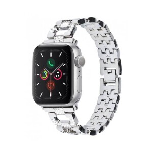 Product detail of WG chain, kovový, na Apple Watch 38/40/41 mm + adapter (10657) stříbrný