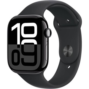 Product detail of Apple Watch Series 10 GPS 42mm pouzdro z klavírně černého hliníku - černý sportovní řemínek - S/M (MWWE3QC/A)