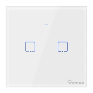 Product detail of Sonoff Smart Switch WiFi + RF 433 T1 EU TX (2-channel) (IM190314013)