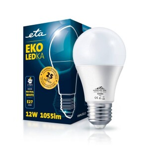 Product detail of ETA EKO LEDka klasik 12W, E27, neutrální bílá (A60W12NW)