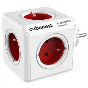 Product detail of CubeNest Powercube Original, 5x zásuvka (PC120RD) bílá/červená