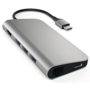 Product detail of Satechi Aluminium USB-C/HDMI, 3x USB 3.0, USB-C, RJ45, SD, Micro SD (ST-TCMAM) šedý