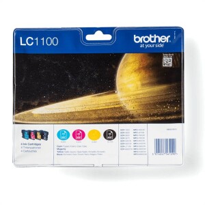 Product detail of Brother LC-1100, 1x450 stran, 3x325 stran, CMYK (LC1100VALBP)
