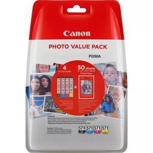 Product detail of Canon CLI-571, 500 stran + 50x PP-201 Photo Value Pack, CMYK (0386C006)