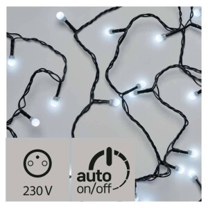 Product detail of EMOS 300 LED, cherry řetěz – kuličky, 30m, studená bílá, časovač (1534160025)