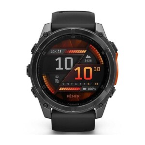 Product detail of Garmin fenix 8 51 mm AMOLED - Slate Gray / Black Silicone Band (010-02905-00)