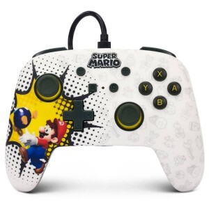 Product detail of PowerA Enhanced Wired pro Nintendo Switch – Bob-omb Blast (NSGP0085-01)