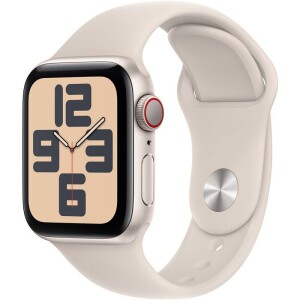 Product detail of Apple Watch SE 2023 GPS + Cellular 40mm pouzdro z hvezdně bílého hliníku - hvězdně bílý sportovní řemínek - S/M (MRFX3QC/A)