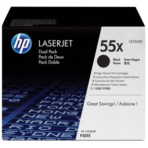 Product detail of HP 55X, 2x 13 000 stran, 2-pack (CE255XD) černý