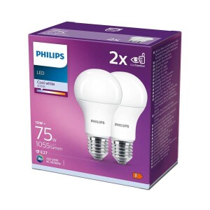 Product detail of Philips klasik, 10W, E27, studená bílá, 2ks (8718699726997)