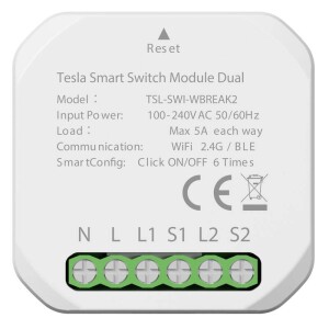 Product detail of Tesla Smart Switch Module Dual (TSL-SWI-WBREAK2)