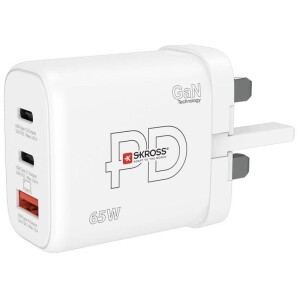 Product detail of SKROSS USB A+C 65W GaN UK, Power Delivery, typ G (DC57UK-PD65)