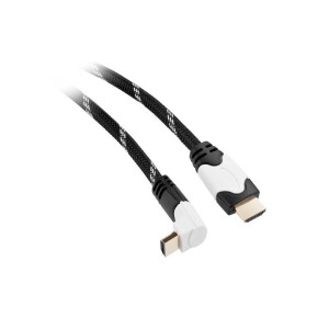 Product detail of GoGEN HDMI 2.0, 1,5m, 90° konektor, opletený, pozlacený, s ethernetem (GOGHDMI150MM05) černý