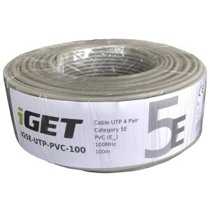 Product detail of iGET Cat.5E UTP PVC Eca 100m/role (84005011)
