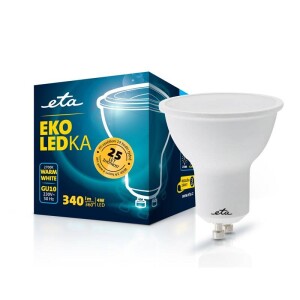 Product detail of ETA EKO LEDka bodová 4W, GU10, teplá bílá (ETAGU10W4WW01)