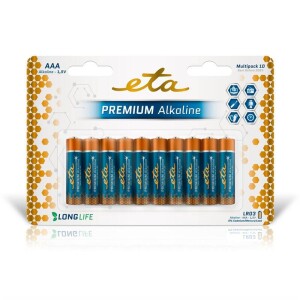 Product detail of ETA PREMIUM ALKALINE AAA, LR03, blistr 10ks (R03PREM10)