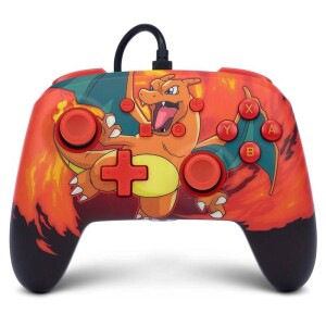 Product detail of PowerA Enhanced Wired pro Nintendo Switch - Pokémon: Charizard Vortex (NSGP0040-02)