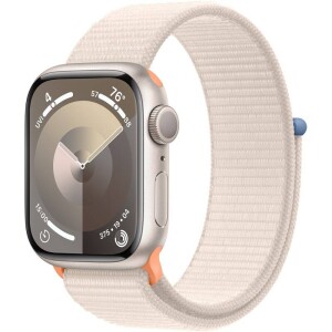 Product detail of Apple Watch Series 9 GPS 41mm pouzdro z hvezdně bílého hliníku - hvězdně bílý provlékací sportovní řemínek (MR8V3QC/A)