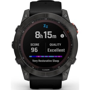 Product detail of Garmin fenix 7X Solar - Gray/Black Silicone Band (010-02541-01)