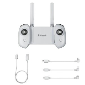 Product detail of Potensic Atom, napájecí kabel a 3 propojovací kabely (micro USB, USB-C, Lightning)