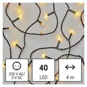Product detail of EMOS 40 LED řetěz, 4 m, venkovní i vnitřní, teplá bílá, časovač (D4AW01)