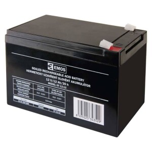 Product detail of EMOS bezúdržbový 12 V/12 Ah, faston 6,3 mm (B9656)