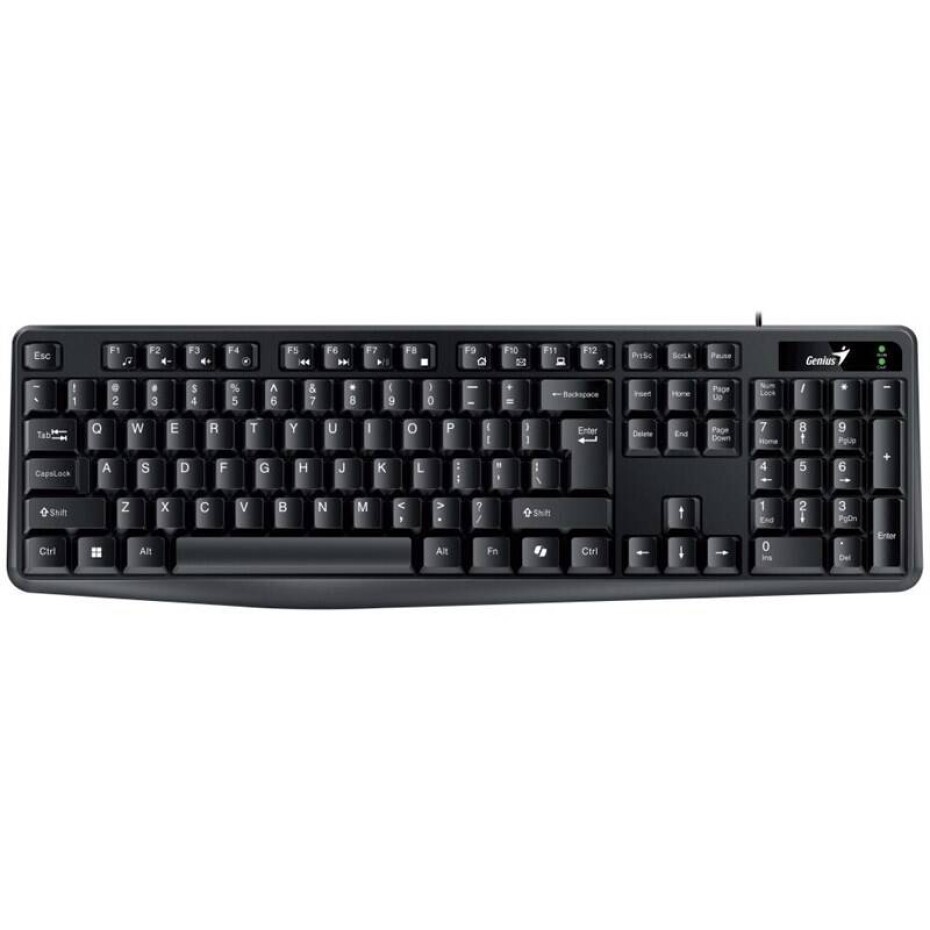 Genius KB-117, drátová, copilot, USB, CZ+SK layout (31310016415) černá - main (0)