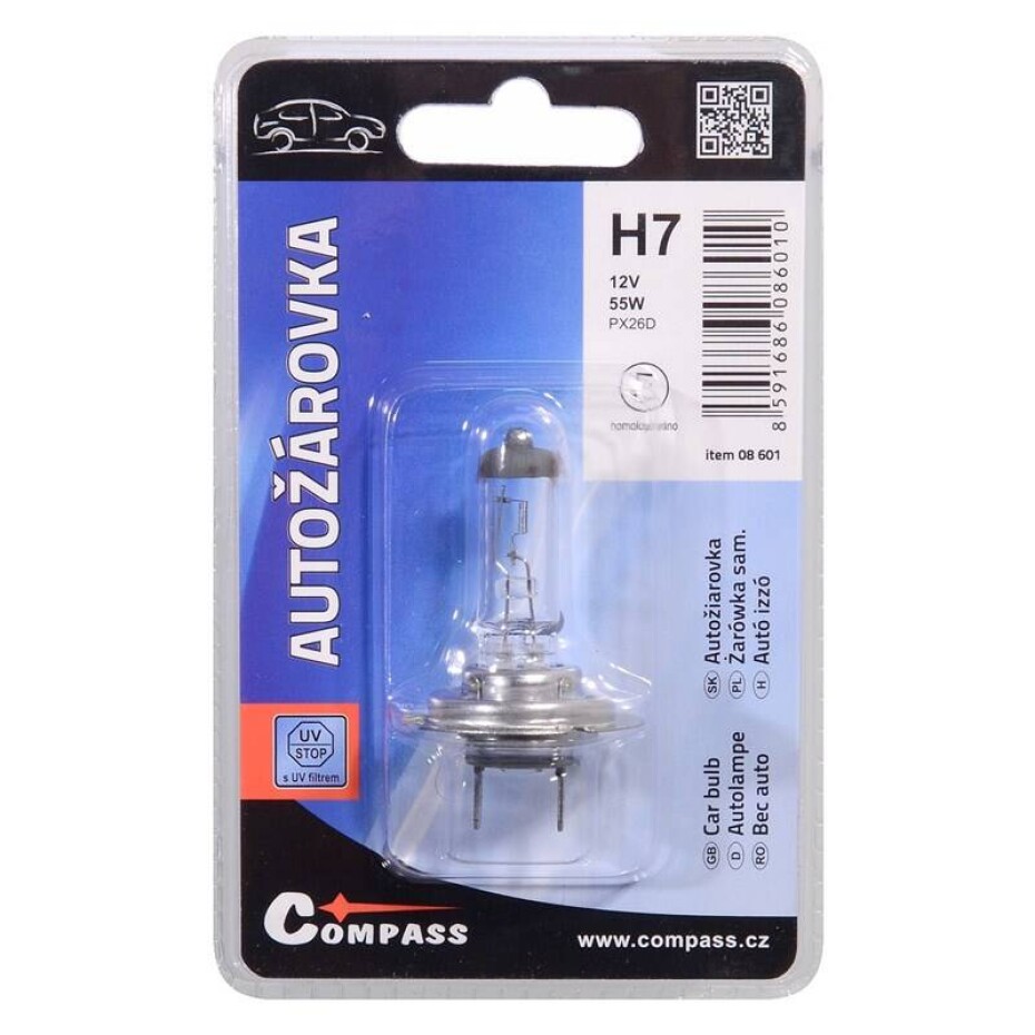 Compass 08601 12V H7  55W PX26d 1ks - main (0)