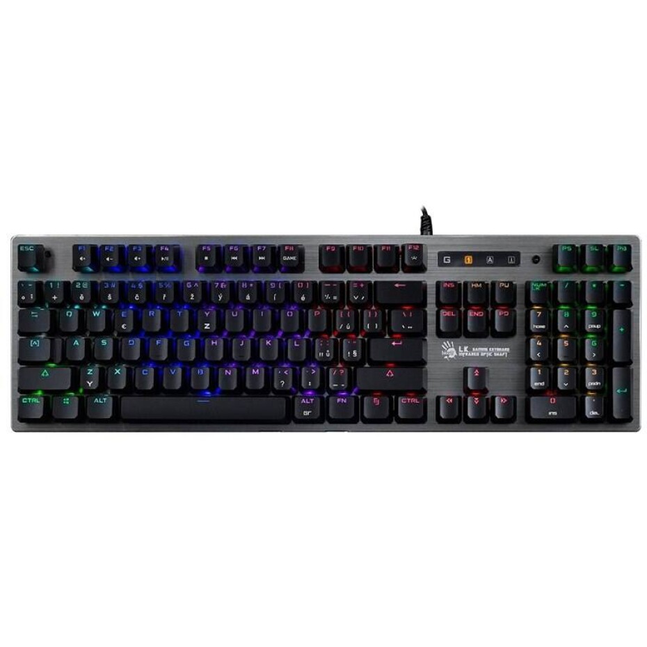 A4Tech Bloody B760, Green Switch, USB, CZ/SK layout (B760-BK-GS) černá - main (0)