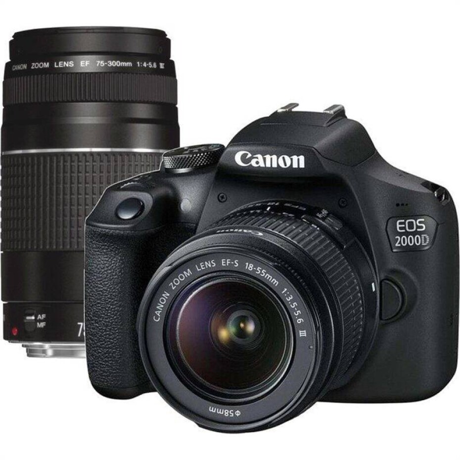 Canon EOS 2000D + 18-55 III + 75-300 černý - main (0)