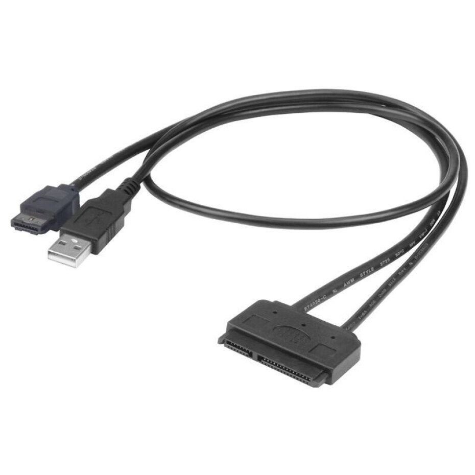 akasa Flexstor ESATA, 2,5" SATA HDD/SSD na E-SATA, 40cm (AK-CBSA03-80BK) černá - main (0)