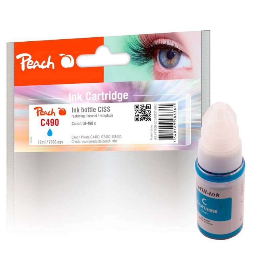 Peach Canon GI-490, 7000 stran (319865) azurová - main (0)