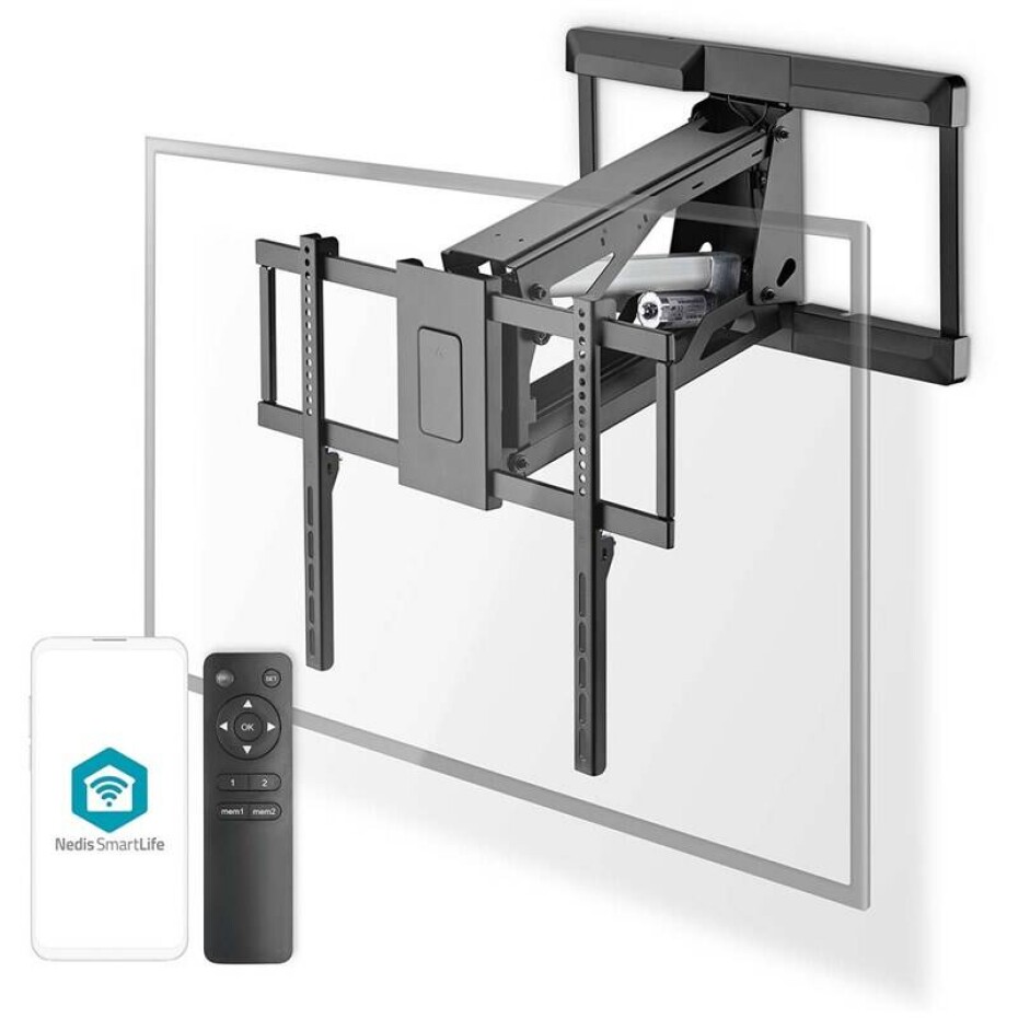 Nedis nástěnný motorizovaný, pro úhlopříčku 37 - 75 ", nosnost 35 kg (TVWM5880BK) černý - main (0)