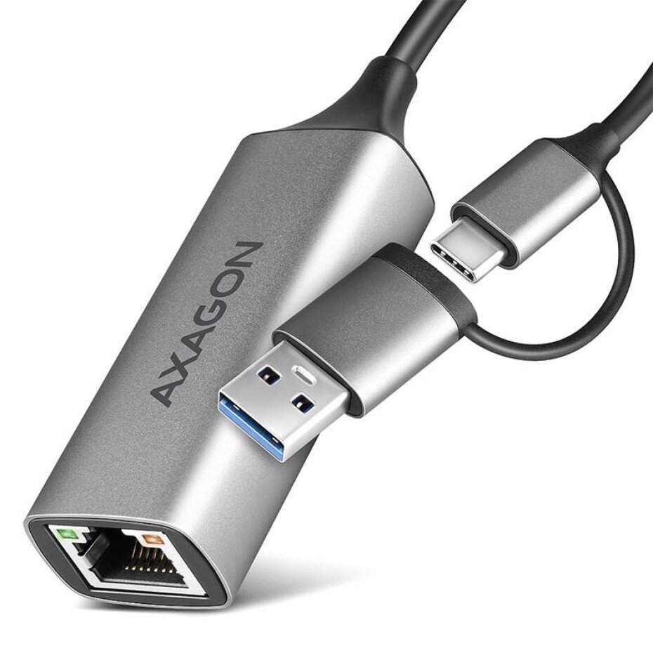Axagon USB-C + USB-A 3.2 Gen 1 - Gigabit Ethernet (ADE-TXCA) šedá - main (0)