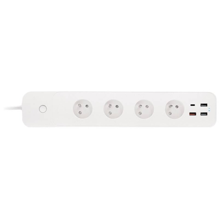 iGET Power 4 USB HOME - Wi-Fi 4x zásuvka + 4x USB a měřením spotřeby, 1,5m (Power 4 USB) bílý - main (0)