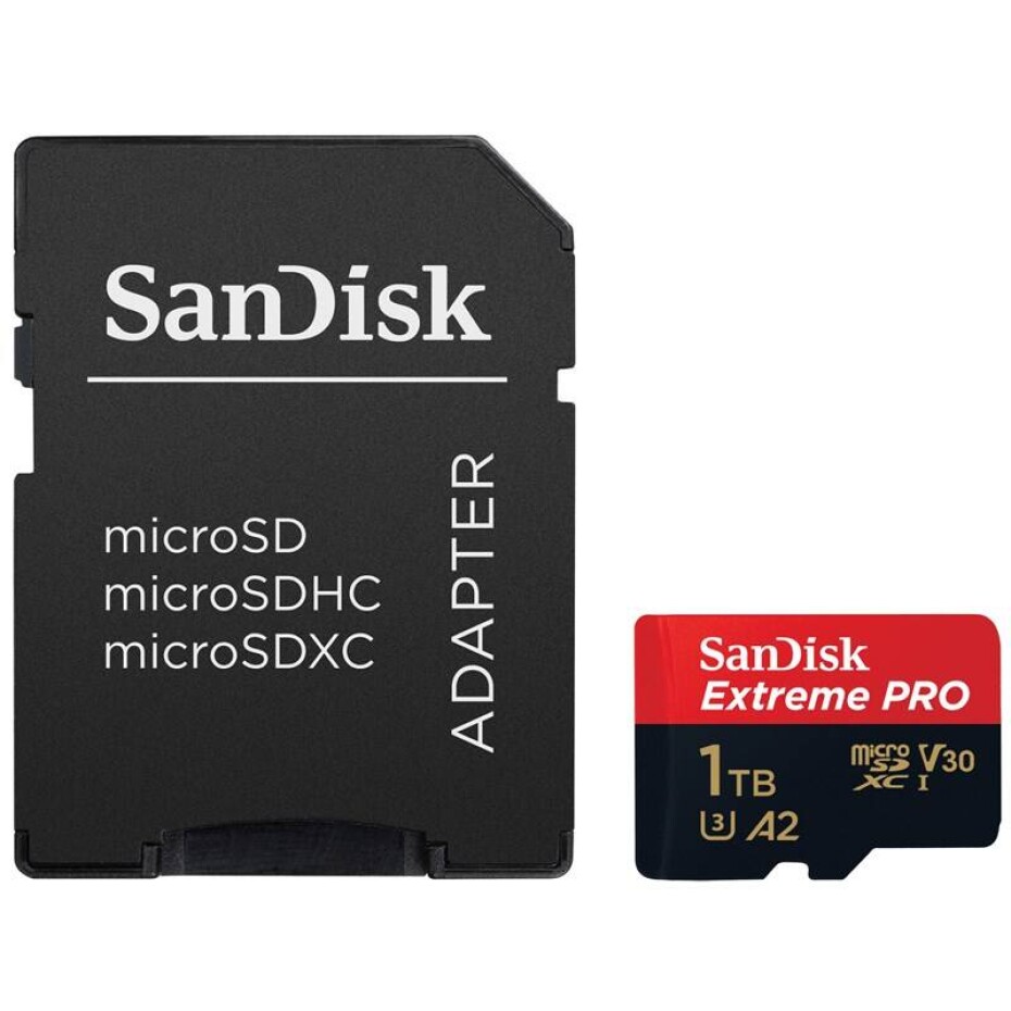 SanDisk Micro SDXC Extreme Pro 1 TB UHS-I U3  (170R/90W) + adaptér (SDSQXCZ-1T00-GN6MA) - main (0)