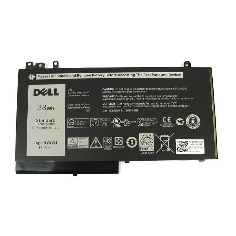 Dell 3-cell 38W/HR Li-ion pro Latitude 3100,3150,3160,E5250,E5450,E5550 (451-BBLJ) - main (0)