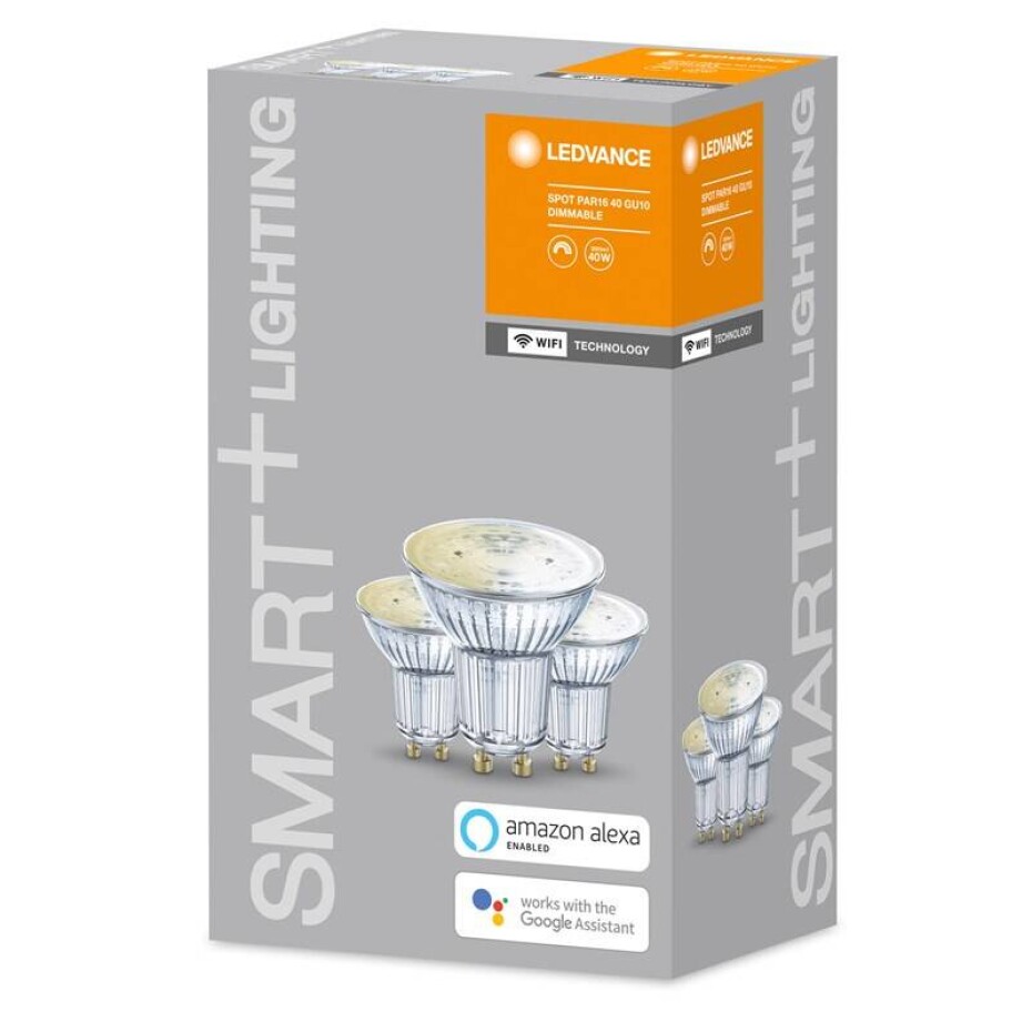 LEDVANCE SMART+ WiFi Spot GU10 Dimmable 45° 5W 3ks (4058075486010) - main (0)