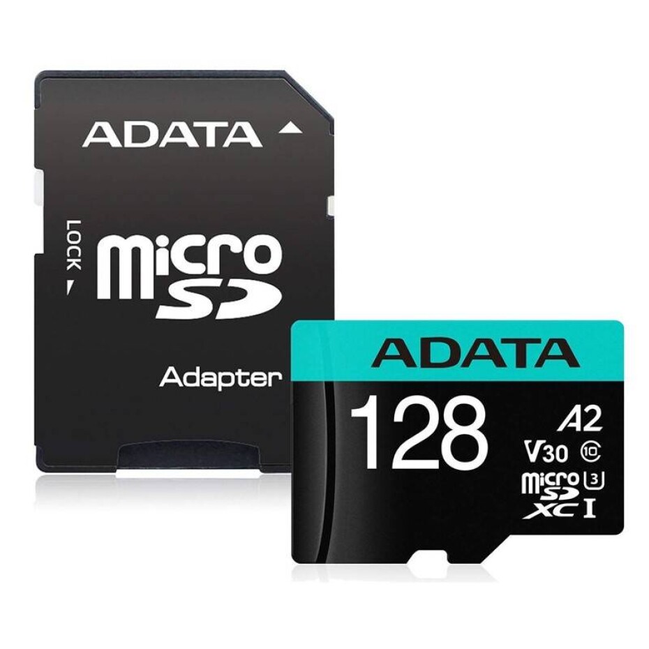 ADATA Premier Pro MicroSDXC 128GB (100R/80W) + adaptér (AUSDX128GUI3V30SA2-RA1) - main (0)