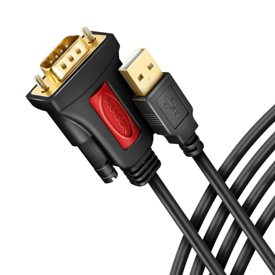 Axagon USB-A 2.0 - sériový RS-232 Prolific adaptér,1,5m (ADS-1PSN) černá - main (0)