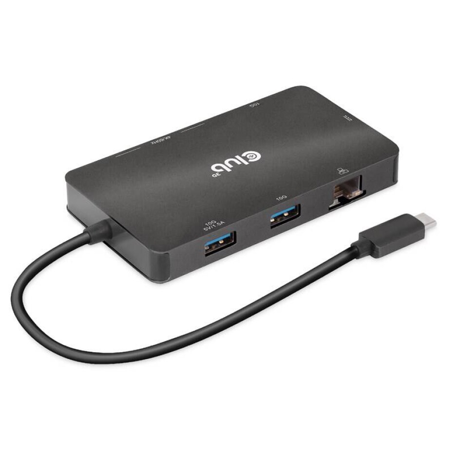 Club3D USB-C, Dual DisplayPort 4K, 7in1 (CSV-1598) černá - main (0)